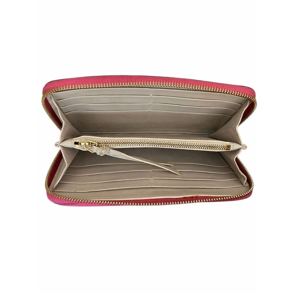 Chloé Continental Pink Pebbled Leather Zippy Wallet with COA. EUC! - Picture 6 of 10